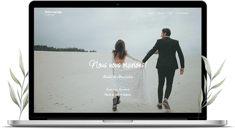 Modèle d'invitation en ligne - Forever